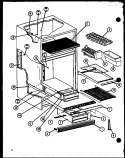 Page 3 Diagram and Parts List for TR18N P1106108W Amana Refrigerator