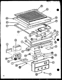 Page 5 Diagram and Parts List for TR18N P1106108W Amana Refrigerator