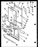 Page 10 Diagram and Parts List for TX20NB P1106232W Amana Refrigerator