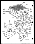 Page 14 Diagram and Parts List for TX20NB P1106232W Amana Refrigerator