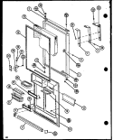 Page 18 Diagram and Parts List for TX22N P1106210W Amana Refrigerator