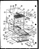 Page 19 Diagram and Parts List for TX22N P1106210W Amana Refrigerator
