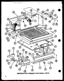 REF FZ FUNCTIONAL PARTS Diagram and Parts List for TJ18N P1102111W Amana Refrigerator