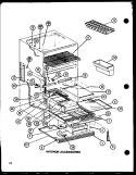 INTERIOR ACCESSORIES Diagram and Parts List for TJ20N P1102113W Amana Refrigerator