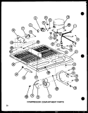 COMPRESSOR COMPARTMENT PARTS Diagram and Parts List for TJ20N P1102113W Amana Refrigerator