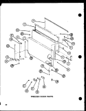 FZ DOOR PARTS Diagram and Parts List for TJ22N P1102115W Amana Refrigerator