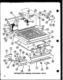 RIFRIGERATOR FZ FUNCTIONAL PARTS Diagram and Parts List for TJ22N P1102115W Amana Refrigerator
