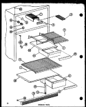 INTERIORPARTS Diagram and Parts List for TM14G-L P7565817W L Amana Refrigerator