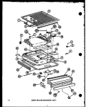 CENTER MULLION / EVAP PARTS Diagram and Parts List for TM14H P7705203W Amana Refrigerator