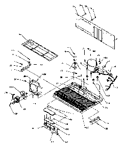 Machine Compartment Diagram and Parts List for SXDE27QE-P1162208WE  Amana Refrigerator