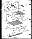 INTERIOR PARTS Diagram and Parts List for TM14K P7705206W Amana Refrigerator