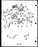 CONTROL PARTS Diagram and Parts List for TM14K P7705206W Amana Refrigerator