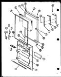 Page 9 Diagram and Parts List for TJ20N P1106114W Amana Refrigerator