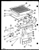 Page 12 Diagram and Parts List for TJ20N P1106114W Amana Refrigerator