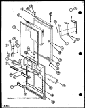 Page 16 Diagram and Parts List for TJ22N P1106115W Amana Refrigerator