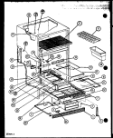 Page 17 Diagram and Parts List for TJ22N P1106115W Amana Refrigerator