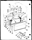 Page 6 Diagram and Parts List for 85088 P1109007W Amana Refrigerator