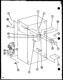 Page 13 Diagram and Parts List for 85281 P1109011W Amana Refrigerator
