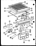 Page 15 Diagram and Parts List for 85278 P1109010W Amana Refrigerator