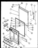 Page 2 Diagram and Parts List for TC18QW P1111408W W Amana Refrigerator