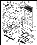 Page 3 Diagram and Parts List for TC18QW P1111408W W Amana Refrigerator