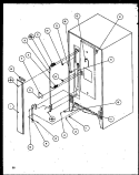 Page 10 Diagram and Parts List for TC18QW P1111408W W Amana Refrigerator