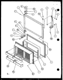 Part Location Diagram of D7869802 Whirlpool RETAINER, CONT. DOOR NLA