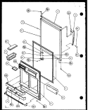 FZ DOOR Diagram and Parts List for TL20QL P1111706W L Amana Refrigerator