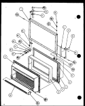 Page 1 Diagram and Parts List for TM14QBW P1111101W W Amana Refrigerator