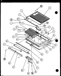 Page 4 Diagram and Parts List for TM14QBW P1111101W W Amana Refrigerator