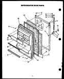 REF DOOR PARTS Diagram and Parts List for GFS165/MN00  Caloric Refrigerator