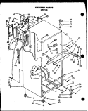 CABINET PARTS Diagram and Parts List for GFS185/MN10  Caloric Refrigerator