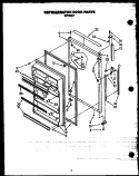 Part Location Diagram of 56782L Whirlpool PANEL, REF DOOR - ALMOND
