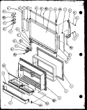 FZ DOOR Diagram and Parts List for TZI21Q2E P1111714W E Amana Refrigerator
