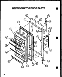 Part Location Diagram of 2188450A Whirlpool Fresh Food Door Gasket