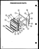 Part Location Diagram of 2188460A Whirlpool Freezer Door Gasket