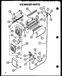 ICE MAKER PARTS Diagram and Parts List for GFS209-1L00 GFS20901L00 Caloric Refrigerator