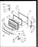 FZ DOOR Diagram and Parts List for TZI21RE P1168005W E Amana Refrigerator