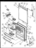 Part Location Diagram of 10481901GQ Whirlpool NLAASSEMBLY RFR DR GLD CFC11