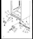 CABINET BOTTOM Diagram and Parts List for TG18RBW P1158303W W Amana Refrigerator