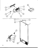 FACTORY INSTALLED ICE MAKER Diagram and Parts List for TZI22RE P1168007W E Amana Refrigerator