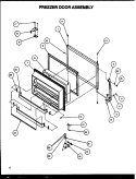 FZ DOOR ASSY Diagram and Parts List for TA18R2W P1158306W W Amana Refrigerator