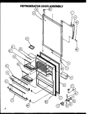 REF DOOR ASSY Diagram and Parts List for TA18R2W P1158306W W Amana Refrigerator