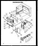 EVAP AREA Diagram and Parts List for TA18R2W P1158306W W Amana Refrigerator