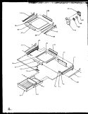 Page 14 Diagram and Parts List for TX19RE P1158504W E Amana Refrigerator