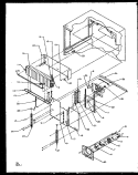 EVAP AREA Diagram and Parts List for TS18RBL P1158407W L Amana Refrigerator