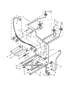 Manifold Parts Diagram and Parts List for AGR5630BDW2  Amana Range