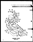INTERIOR PARTS 18 CU. FT. Diagram and Parts List for TC18J-AG P6017804W G Amana Refrigerator
