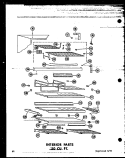 INTERIOR PARTS 20 CU. FT. Diagram and Parts List for TD20J-A P6017806W A Amana Refrigerator