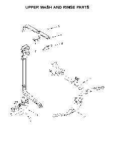 Upper Wash And Rinse Parts Diagram and Parts List for 66514719N710  Kenmore Dishwasher